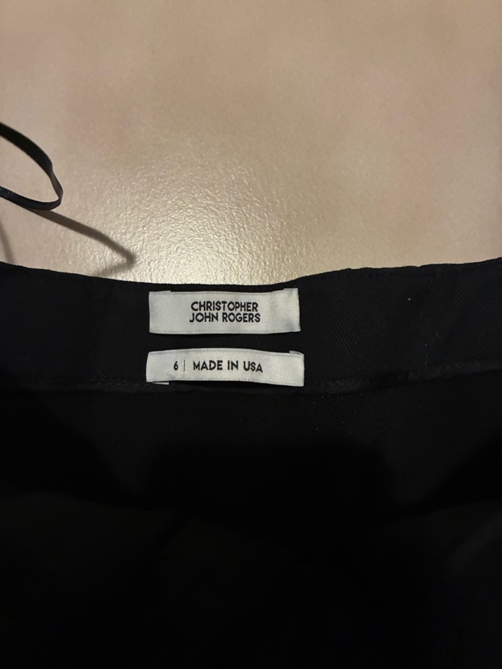 Christopher John Rogers Black and White Striped Peplum Top - Picture 5 of 5